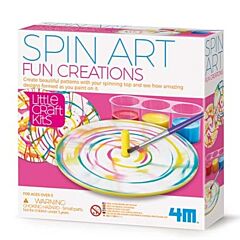 Mønster med snurretop - Spin Art - Kreativt legetøj 