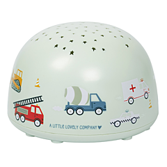 Natlampe, projector - Vehicles - A Little Lovely Company til børneværelset