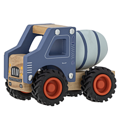 Bloomingville legetøjsbil i træ med gummihjul - Cementbil - Vito blå. Legetøj