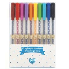 Classic gel pens 10 stk. -  Djeco