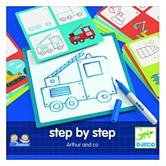 Tegn - Step by step - Arthur and Co - Djeco