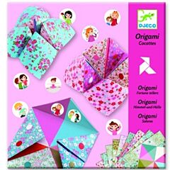Origami - folde papir - lyserød - Djeco