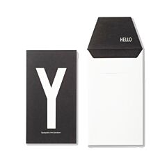 Kort med kuvert - Y - Design Letters