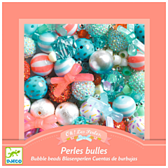 Djeco perler - Bubble Beads, Silver. Sjov kreativ leg