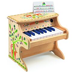 Djeco - Klaver i træ, med elektronisk lyd