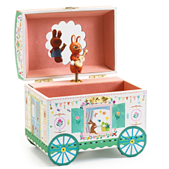Djeco - Smykkeskrin med spilledåse til børn - Enchanted Caravan. Dåbsgave