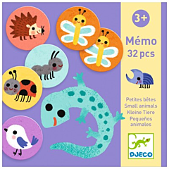Djeco - Memory - Small Animals. Sjovt spil for de mindre børn