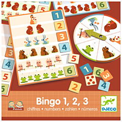Djeco - Spil til børn - Eduludo - Bingo 1, 2, 3 Numbers. Legetøj