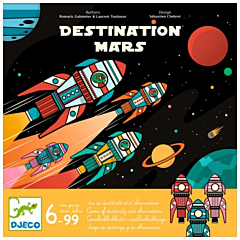 Djeco - Spil til hele familien - Destination Mars. Sjovt spel, 2 til 4 spillere