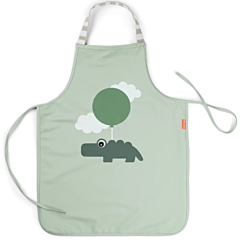Done by deer vandtæt børneforklæde - Happy clouds grøn