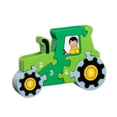 Puslespil - lær tallene 1 til 5, Traktor (Fair Trade) - Lanka Kade