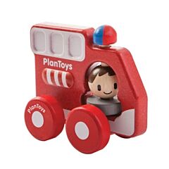 Træbil - brandbil - økologisk fra PlanToys