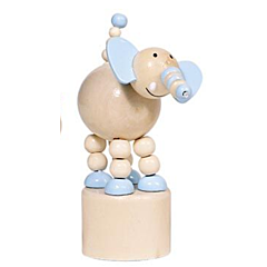 Push-up figur - sjov elefant - Goki. Legetøj