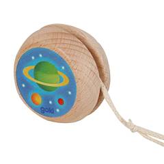 Yoyo i træ - rumraket og planet - Goki. Legetøj