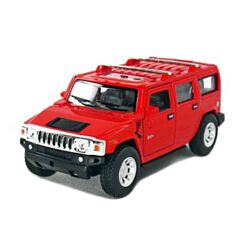 Bil i metal - Hummer H2 SUV (2008) - rød