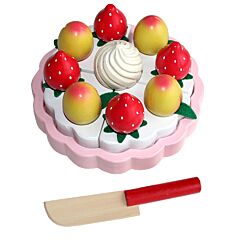 Legemad - kage i træ, abrikoser og jordbær - Magni