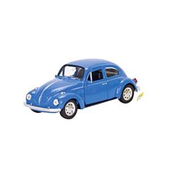 Bil i metal - Volkswagen classical Beetle - blå