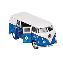 Bil i metal - Folkevogn Classic bus, hippie blå