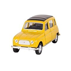 Bil i metal - Renault 4 - gul
