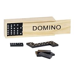 Domino i træ - sort - Goki