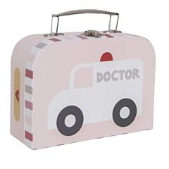 Lægetaske med tilbehør, lyserød - ambulance - Jabadabado