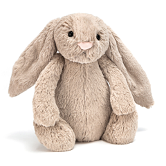 Jellycat tøjdyr - Kanin 31 cm - Bashful Beige Bunny. Dåbsgave
