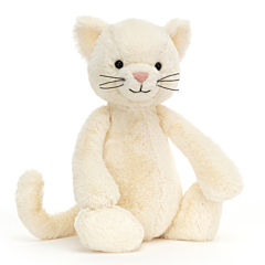 Jellycat tøjdyr - Killing 31 cm - Bashful Cream Kitten. Dåbsgave