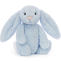Jellycat tøjdyr - Kanin 31 cm - Bashful Blue Bunny Original. Dåbsgave