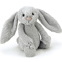 Jellycat tøjdyr - Kanin 18 cm - Bashful Silver Bunny. Flot legetøj og sød dåbsgave