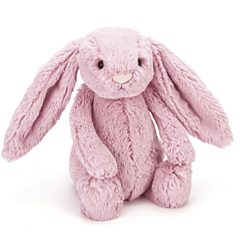 Jellycat tøjdyr - Kanin 18 cm - Bashful Tulip Pink Bunny. Sjovt legetøj og sød dåbsgave