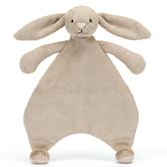 Jellycat nusseklud - Bashful Beige Bunny Comforter. Dåbsgave