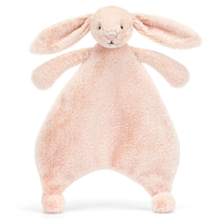 Jellycat nusseklud - Bashful Blush Bunny Comforter. Dåbsgave
