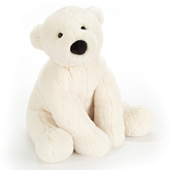 Jellycat tøjdyr - isbjørn - 26 cm -  Perry Polar Bear. Legetøj, dåbsgave