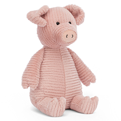 Jellycat tøjdyr - gris - 26 cm -  Quaxy Pig. Sjovt legetøj og fin dåbsgave