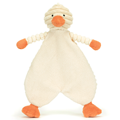 Jellycat nusseklud - Cordy Roy Baby Duckling Comforter. Dåbsgave