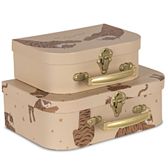 Konges sløjd - Kuffert - sæt med 2 - Tiger sand. Børneværelse