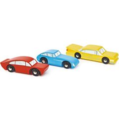 Træbiler - 3 biler - retro - Tender Leaf Toys