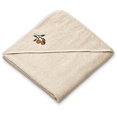 Liewood håndklæde med hætte, junior - Goya Peach / Sea shell