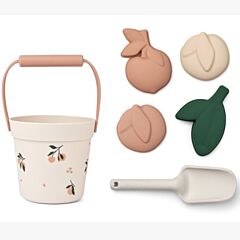 Liewood sandlegetøj - blød silikone, dante - Peach Sea shell - legetøj