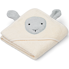 Liewood - Babyhåndklæde med hætte - Albert Sheep Creme de la creme