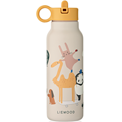 Liewood flaske - Falk water bottle - Around the world Sandy - 350 ml 