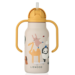 Liewood flaske - Kimmie water bottle - Around the world Sandy - 250 ml 