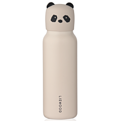 Liewood flaske - Falk water bottle med pandalåg - Panda Sandy - 350 ml 