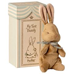 My First Bunny in box - Tøjdyr, lyseblå - Maileg