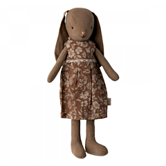 Maileg Kanin - size 2, Brown kjole - pige med lange ører. Sjovt legetøj