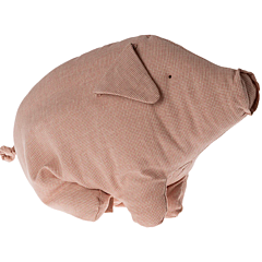 Maileg - Lyserød stofgris - Polly Pork  medium. Legetøj, dåbsgave