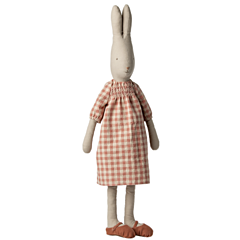 Maileg Kanin - medium, size 5 -  Ternet kjole - Bunny med lange ører - legetøj