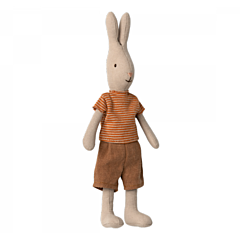 Maileg kanin - size 1 - dreng i t-shirt og shorts - legetøj