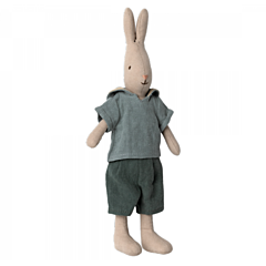Maileg kanin - size 2 - dreng i skjorte og shorts - legetøj