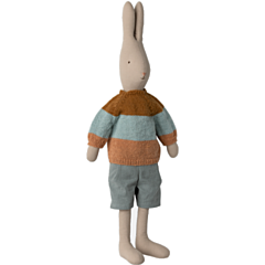 Maileg Kanin - size 5, dreng med sweater og shorts - legetøj